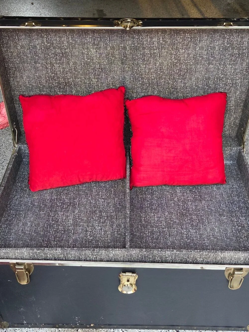 Vintage Red Velvet Decorative Pillows